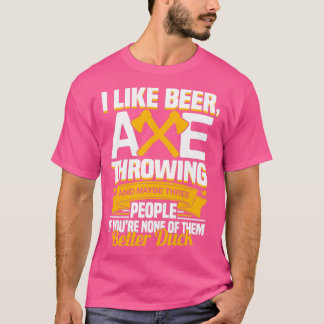 Beer And Axe Throwing Hatchet Classic TShirt