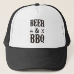 Beer and BBQ Trucker Hat<br><div class="desc">Proven to get more beers and grilled!</div>