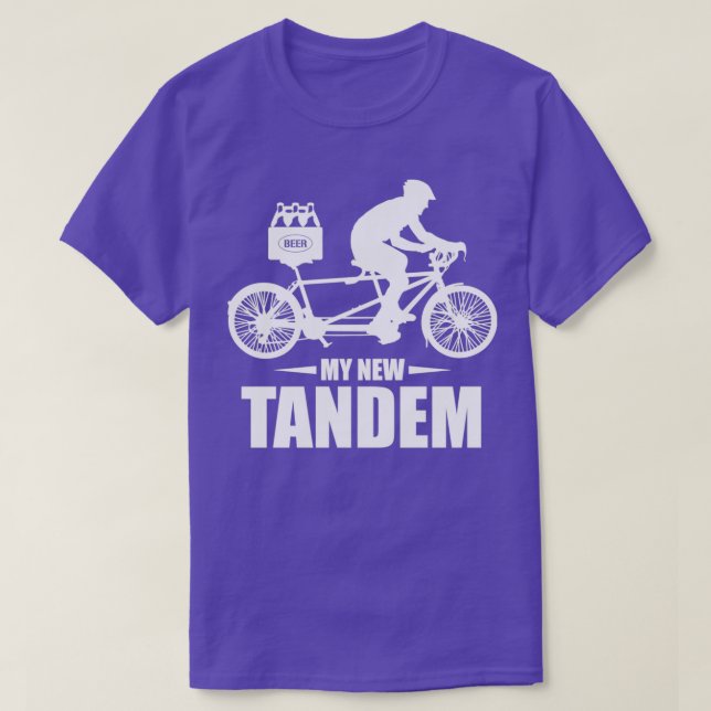 Beer and Bike Perfect Tandem T-Shirt (Design Front)