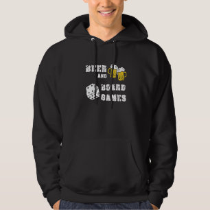 Beer And Board Games Gamer Gaming Geek Nerd Backga Hoodie