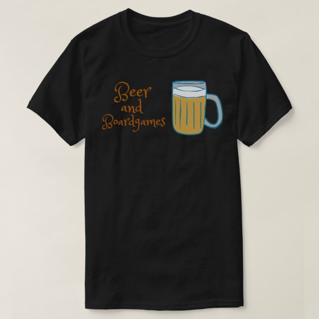 Beer and boardgames T-Shirt (Design Front)