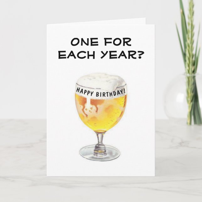 **BEER AND CHEERS** AND HAPPY "MUTUAL BIRTHDAY" CARD (Front)