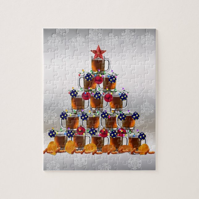 Beer and Chips Jigsaw Puzzle (Vertical)
