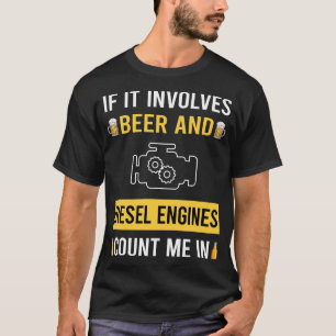 Beer And Diesel Engine T-Shirt