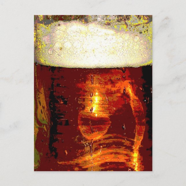 Beer and Foam Postcard (Front)