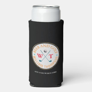 BEER AND GOLF  golf-player  Seltzer Can Cooler