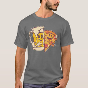 Beer And Pizza Cute Funny Best Friends Pizza 201 T-Shirt