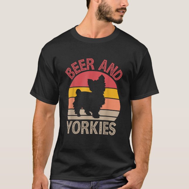 Beer and Yorkies Yorkshire Terrier Dog Lover Toy S T-Shirt (Front)