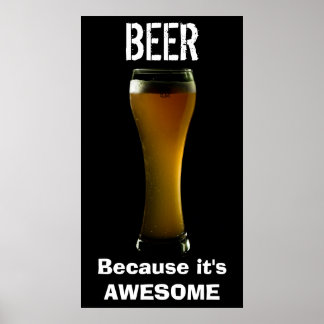 Beer awesome poster