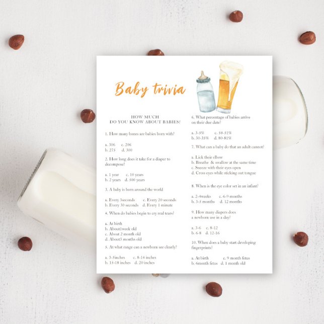Beer baby shower - Baby Trivia Game (Creator Uploaded)