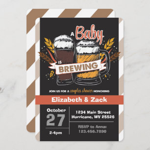 Beer Baby Shower Invitation