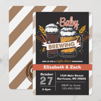 Beer Baby Shower Invitation