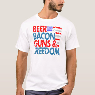 Beer Bacon Guns & Freedom T-Shirt