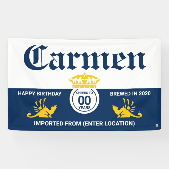 Beer Banner | Cerveza | Mexican Beer | Cheers (Horizontal)