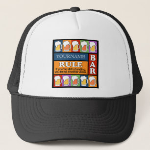 BEER Bar Pop Art custom hats