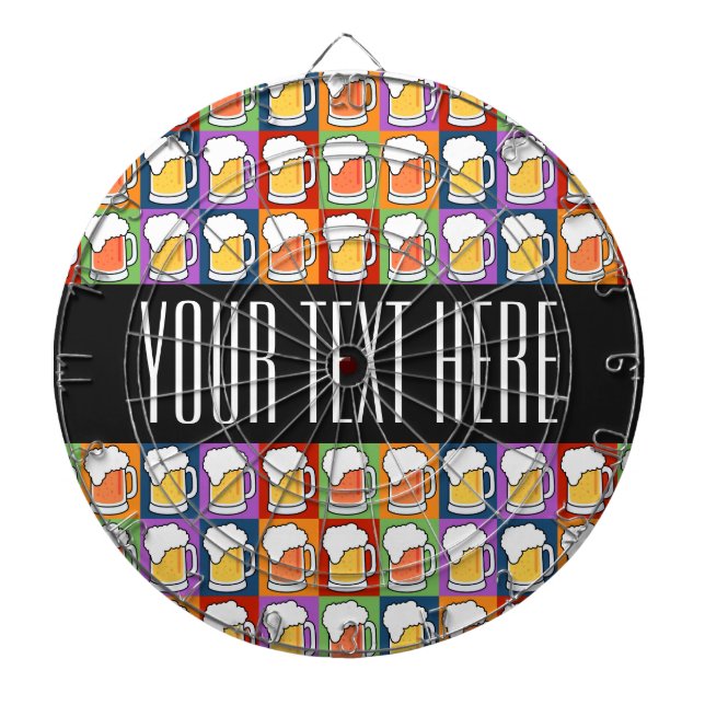 BEER Bar Pop Art dart board (Front)