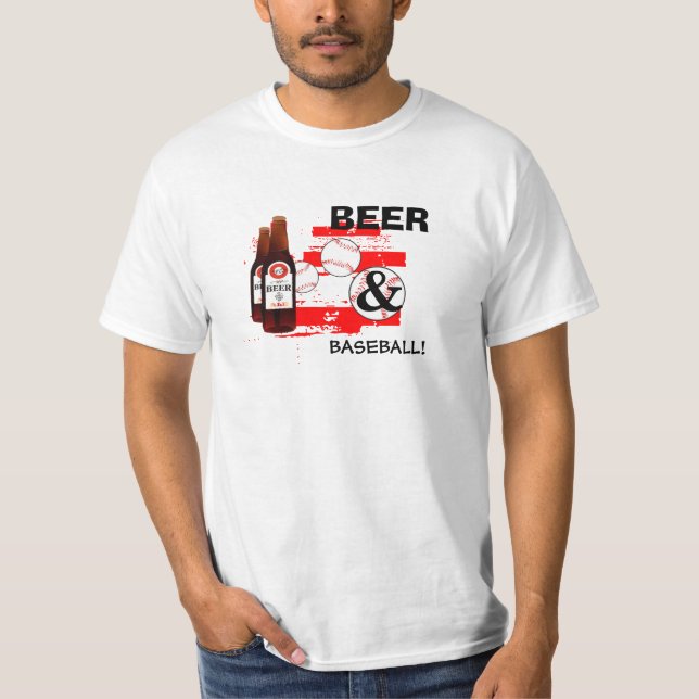 Beer & Baseball Version 4 T-Shirt (Front)
