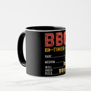 Beer BBQ Timer Rare / Medium Well Funny Humour Mug