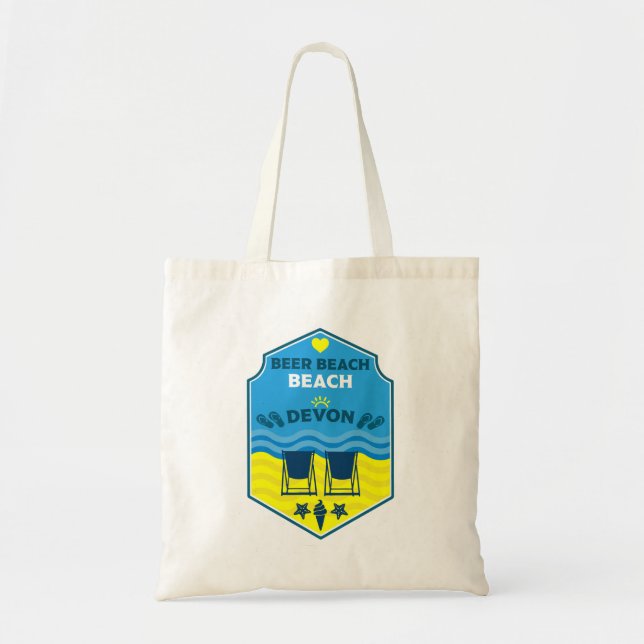 Beer Beach Devon Tote Bag (Front)