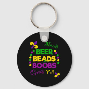 Beer Bead Breast Funny Carnival Party Men Gift Mar Key Ring