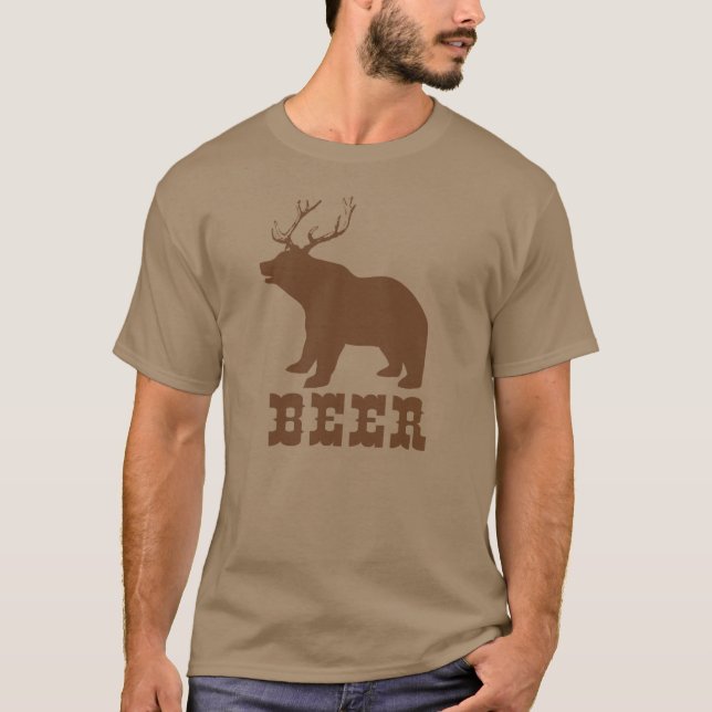 Beer (Bear + Deer) T-Shirt (Front)