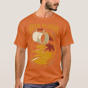 Beer Bear Hunting Salmon German Patrick by Tobe Fo T-Shirt