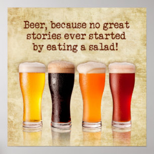 “Beer… because... Poster