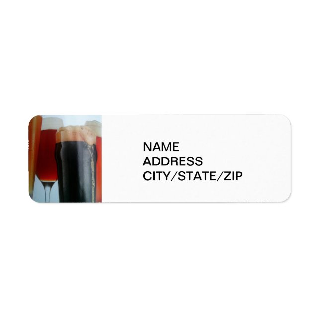 BEER BEER BEER ADDRESS LABEL (Front)