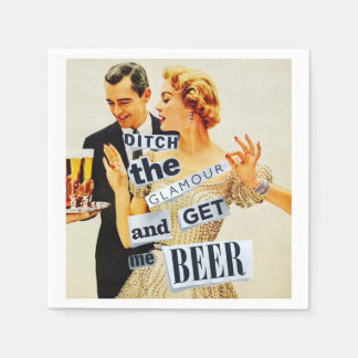 Beer Before Glamour Cocktail Napkins