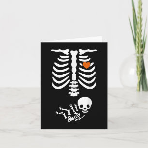 Beer Belly & Baby Skeleton Pregnancy Couples H Card