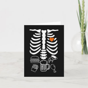Beer Belly & Baby Skeleton Pregnancy Couples H Card