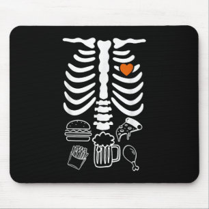 Beer Belly &amp; Baby Skeleton Pregnancy Couples H Mouse Mat