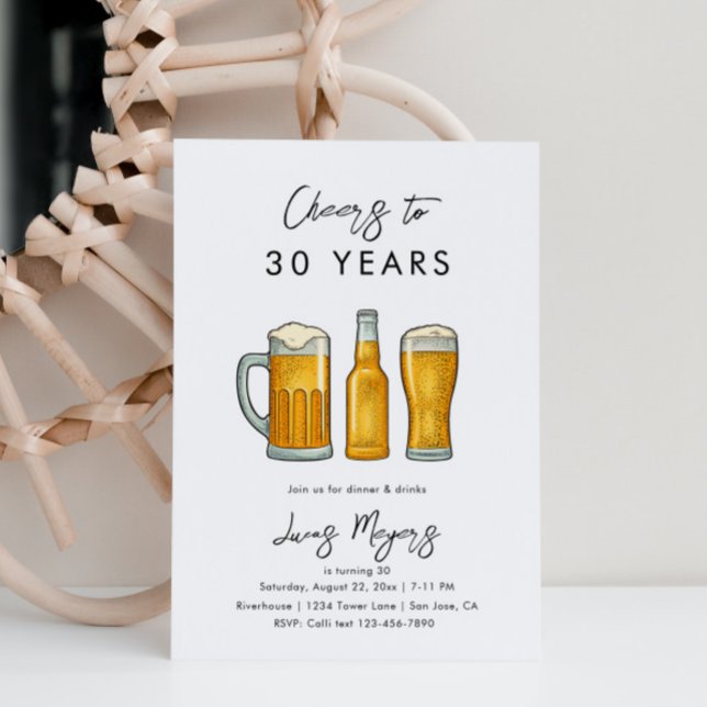 Beer Birthday Invitation | Drinks Birthday Invite (Creator Uploaded)