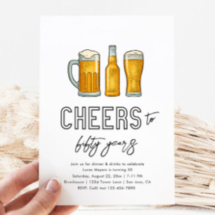 Beer Birthday Invitation Drinks Birthday Invite