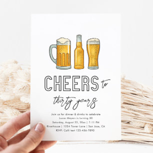 Beer Birthday Invitation Drinks Birthday Invite