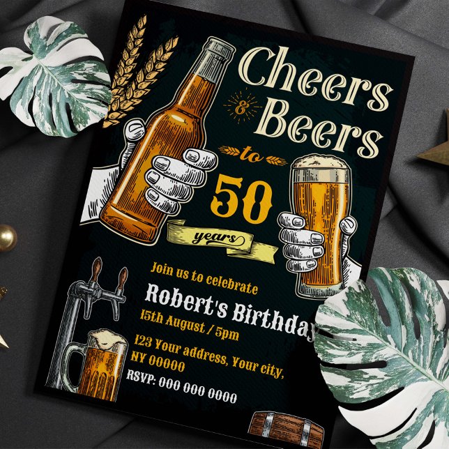 Beer Birthday Party Invitation (Creator Uploaded)