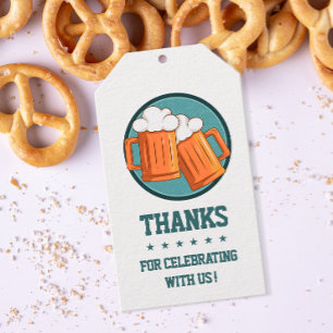 Beer Birthday Thank You Gift Tags