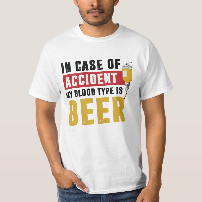 Beer blood type T-Shirt (Front)