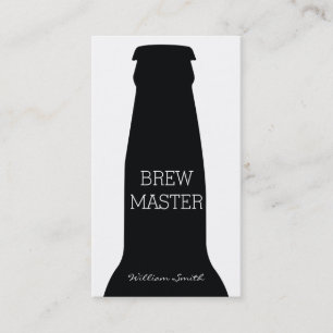 Beer Bottle (black) Business Card
