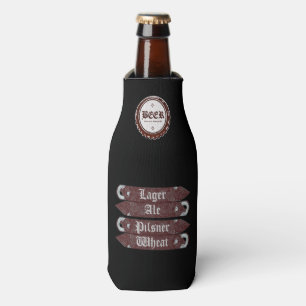 Beer Bottle Cap/Bottle Opener Grey/White Cooler