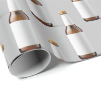 beer bottle on grey