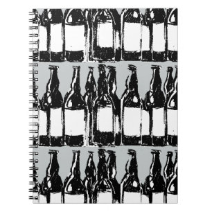 beer bottles notebook