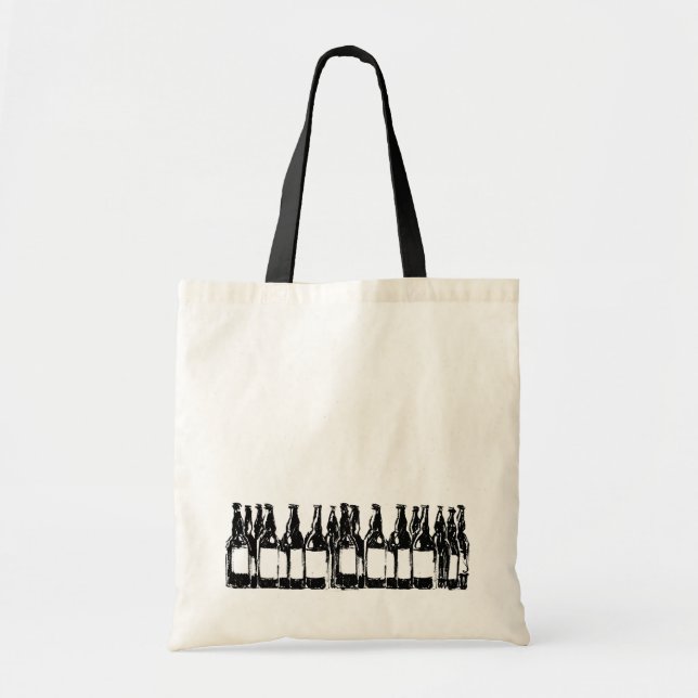 beer bottles tote bag (Front)