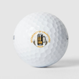 Beer Breakfast Of Champions Golf Balls