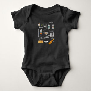 Beer Brewing Beer Celebration Party Baby Bodysuit
