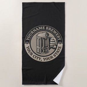 Beer Brewing Personalised NAME Brewery Big Mug  Beach Towel
