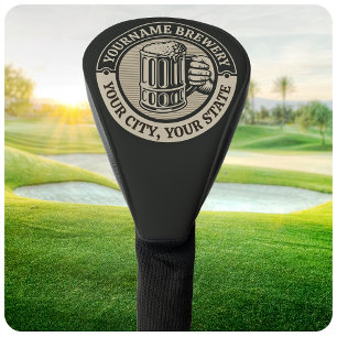 Beer Brewing Personalised NAME Brewery Big Mug Golf Head Cover