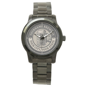 Beer Brewing Personalised NAME Brewery Big Mug Watch