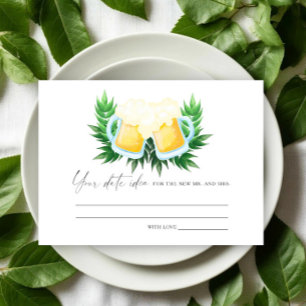 Beer Bridal shower Date night ideas Date jar Enclosure Card