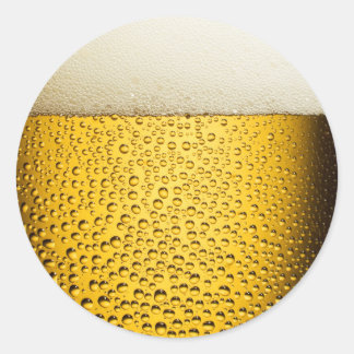 Beer Bubbles 1 Classic Round Sticker